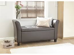 This sturdy wooden ottoman boasts a convenient interior compartment for putting away shoes, clothing, books, and supplies, helping you stay tidy and organized. Brown Faux Leather Verona Ottoman Lift Up Storage Window Seat