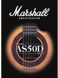 Marshall Amplification Acoustic Soloist As50d Owner S Manual Pdf Download Manualslib