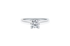 Hw Logo Round Brilliant Diamond Engagement Ring Round Brilliant Diamond Engagement Ring Harry Winston Engagement Rings Engagement Rings