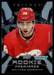 2023-24 UD Trilogy Premieres Level 3 Matthew Coronato Rookie 211/299