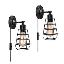 Since a lot of them are made for task lighting, they're perfect for the kind of light you typically need when you're lying in bed. Vintage Wall Mounted Vintage Plug In Wall Lights Retro Industrial Iron Black Wrought Iron Wall Sconce For Bedroom Bedside Wall Lamps Aliexpress