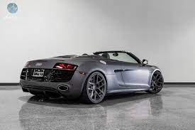 Matte Grey Audi R8 V10 Spyder On Modulare B18 Audi Audi R8 Audi R8 V10
