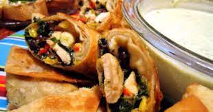 Southwest Egg Rolls Recipe Southwestern Egg Rolls Egg Roll Recipes Food