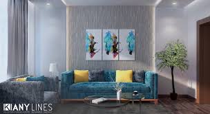 Next up, flooding your home with natural light in search for vivid colors. Simple Modern Colorful Living Room On Behance