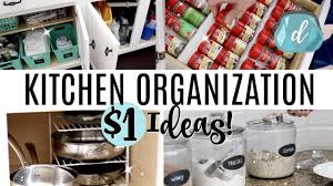 A genius way to add some extra storage in your dining area is by adding slide out drawers underneath your dining table! Kitchen Organization On A Dime Dollar Tree Deals More Youtube