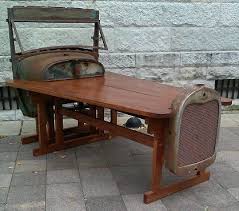 1929 Ford Model A Pick Up Table Rat Rod Office By Ratrodplank Car Furniture Car Part Furniture Car Parts Decor