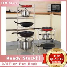 Alibaba.com offers 1,742 metal multipurpose rack products. Multipurpose 3 5 Tier Stainless Steel Pot Pan Kitchen Storage Rack Holder Shopee Malaysia