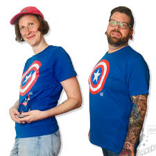 Browse unique designs created by artists and designers all over the world. Logoshirt Marvel Captain America Schild T Shirt Blau Dude S Comic Corner
