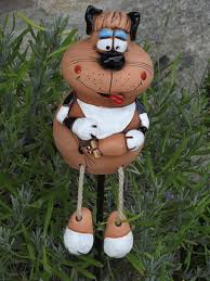 Keramik Katze Maus Deko Garten Terrasse Beet Tisch Wohnzimmer Flur Handarbeit Ebay Topferarbeiten Tonskulpturen Bastelarbeiten