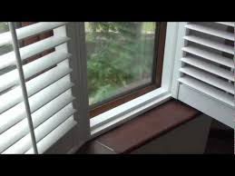 A bay window has three angles or three panes of glass if you will, whereas a bow window can have four or five. Bay Window Shutters Fitted To A 5 Section Round Bay Window Youtube