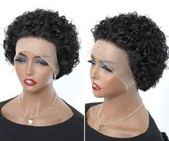 Short curly human hair wig 6