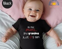 My Grandma is a Badass Bodysuit, Funny Auntie Baby Shirt, Baby Shower Gift,  Humorous Baby Clothes, Funny Inappropriate Grandma Baby Gift