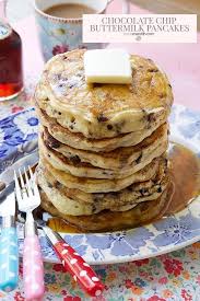 Chocolate Chip Buttermilk Pancakes Recipe Easy And Delicious Chocolate Chip Pancakes Pancake Recipe Buttermilk Pancake Recipe