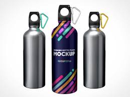 Download Sports Aluminium Water Bottle Flask Psd Mockup Psd Mockups