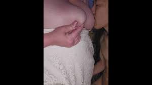 Adult Breastfeeding while being Fingered, Interracial, Japanese, Skinny Guy  Big Girl