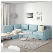 Vallentuna Mod Sectional 3 Seat W Slpr Sect And Storage Hillared Light Blue Ikea Divano Angolare Divano Letto Divano