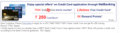 Maybe you would like to learn more about one of these? Life Time Free Hdfc Bank Credit Card Through Netbanking Desidime