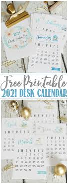 A fillable 2021 monthly calendar template with the us holidays designed with large boxes and ample notes space at the right side of the page. Free Printable 2021 Desk Calendar Clean And Scentsible