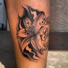 Black Tiger Lily Tattoo Novocom Top