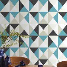Papier Peint Intisse Polygone Bleu Papier Peint Papier Peint Geometrique Papier Peint Vinyle
