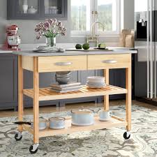 Maybe you would like to learn more about one of these? Charlton Home Gillies 46 Kitchen Island With Stainless Steel Top And Locking Wheels Reviews Wayfair