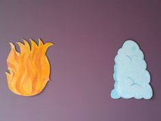 A pillar of fire guides moses through the desert printable bible coloring pages free to download and print. Cloud By Day Fire By Night