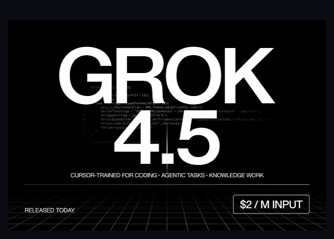 SpaceXAI launches Grok 4.5 model optimized for coding and knowledge work