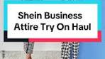 Shein Business Attire Try-On for Work