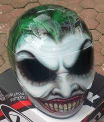 Custom Helmet The Joker Custom Motorcycle Helmet Superbike Helmet Bike Helmet Carting Helmet Cr Motorcycle Helmets Custom Motorcycle Helmet Custom Helmets