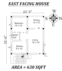 22 3 X31 6 Amazing East Facing Single Bhk House Plan As Per Vasthu Shastra Autocad Dwg File De 20x40 House Plans Small House Design Plans Drawing House Plans