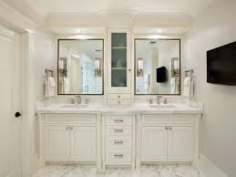 Furniture Exciting Design Bathroom Vanity Tower Cabinets With White Color Wooden Bathroom Master Bathroom Vanity White Master Bathroom Master Bathroom Design