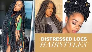 If you want a classic and elegant look, braided hairstyles are a perfect choice. Distressed Locs Styles Ideas For Natural Faux Locs Jorie Hair