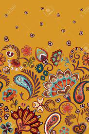 Floral paisley pattern available on alibaba.com are essential for completing an outfit and taking it from casual to business or formal wear. Border Indian Floral Paisley Pattern Seamless Ornament Print Royalty Free Cliparts Vectors And Stock Illustration Image 100451349