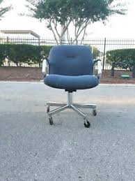 Iconic design should be accessible to everyone. Vintage All Steel 1950s 1960s Blue Cloth Office Chair Industrial Desk Task 60s Ebay