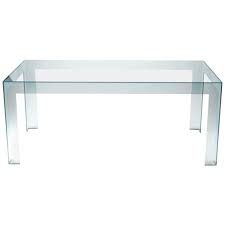 Italian centre table designs should always look refreshing, unique and elegant, as that is where you would sit for a fresh cup of coffee and feel rejuvenated. Italian Contemporary Design Clear Glass Dining Table In Minimal Style For Sale At 1stdibs