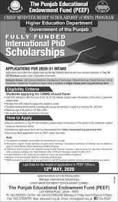 Peef Cmms Program Ph D International Scholarships Application Form In 2020 Scholarships Application International Scholarships Scholarships