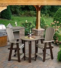 Amish Poly Pub Table Pub Chair Bistro Set Patio Bar Set Outdoor Pub Table Outdoor Patio Bar Sets