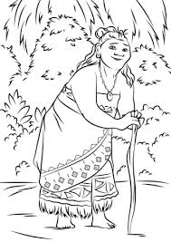 Gramma Tala From Moana Coloring Page Moana Coloring Moana Coloring Pages Disney Coloring Pages