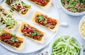 Easy and quick bite sized tacos, perfect for the family dinner or as appetizers when you have a dinner. Food Recipes For Kids Taste Foody