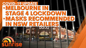 Melbourne saw its coronavirus figures spike in late july and early august, peaking at more than 670 cases in a day. Coronavirus Update August 3 Melbourne In Stage 4 Lockdown Masks Encouraged In Nsw 7news Youtube