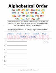 There are 26 letters in the english alphabet, consisting of 21 consonants and five vowels. Free Alphabetical Order Worksheets For Grade 1