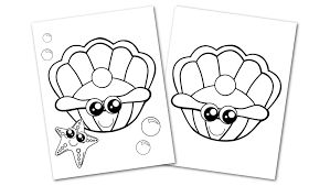 If you have toddlers, you'll understand. Free Printable Clam Shell Coloring Page Simple Mom Project