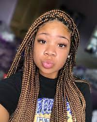 Wfollow Pretty Girls Club Cute Box Braids Brown Box Braids Braided Cornrow Hairstyles