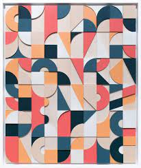 Scott Albrecht All Things Are Imperfect Abstract Sculpture Geometric Collage Typography Hand Drawn