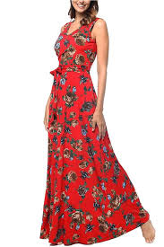 Comila Women S Summer V Neck Floral Maxi Dress Casual Long Dresses With Pockets Fashion Clothing Shoes Maxi Dress Printed Casual Dresses Long Dress Casual