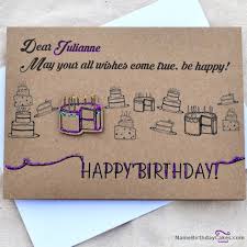 Happy Birthday Julianne Cakes Cards Wishes