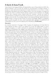 Era sempre una delle preferite ed attirava l'attenzione dei ragazzi. Il Diario Di Anna Frank Docsity