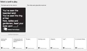 The game this site is based on is incohearant from what do you meme on amazon, all credit goes to them. You Can Now Play Cards Against Humanity Online