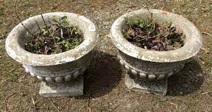 Check spelling or type a new query. Pair Of Vintage Concrete Urn Planters Chesapeake Marketplace