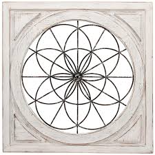 Browse 44 photos of decorative medallions exterior. 32x32 Metal Wood Square Medallion Wall Decor At Home